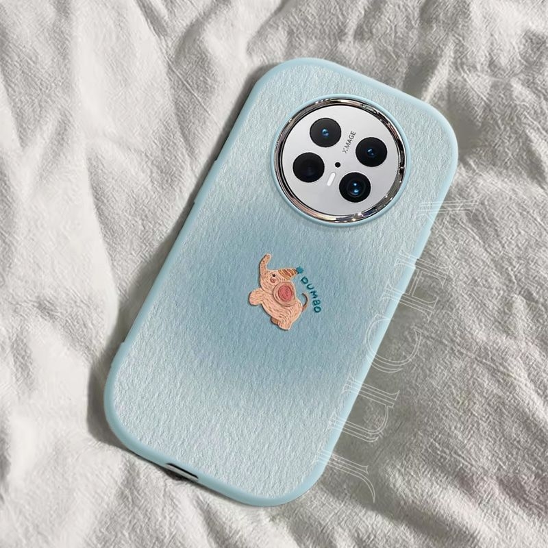 Husă Huawei Mate70 cu elefănțel în stil pictură în ulei, design desen animat, imprimare acrilică
