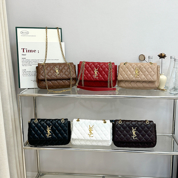 Ženska crossbody torba s dijamantnim šivanjem i lančanim remenom, luksuzan i svestran dizajn