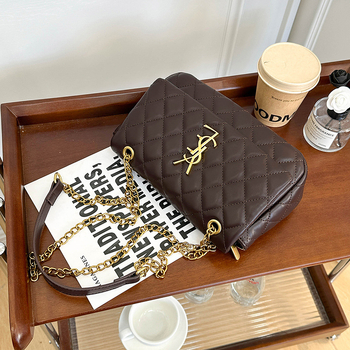Ženska crossbody torba s dijamantnim šivanjem i lančanim remenom, luksuzan i svestran dizajn