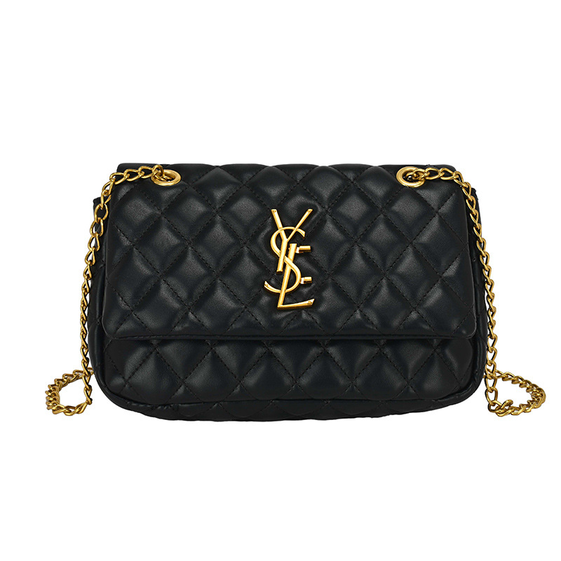 Ženska crossbody torba s dijamantnim šivanjem i lančanim remenom, luksuzan i svestran dizajn