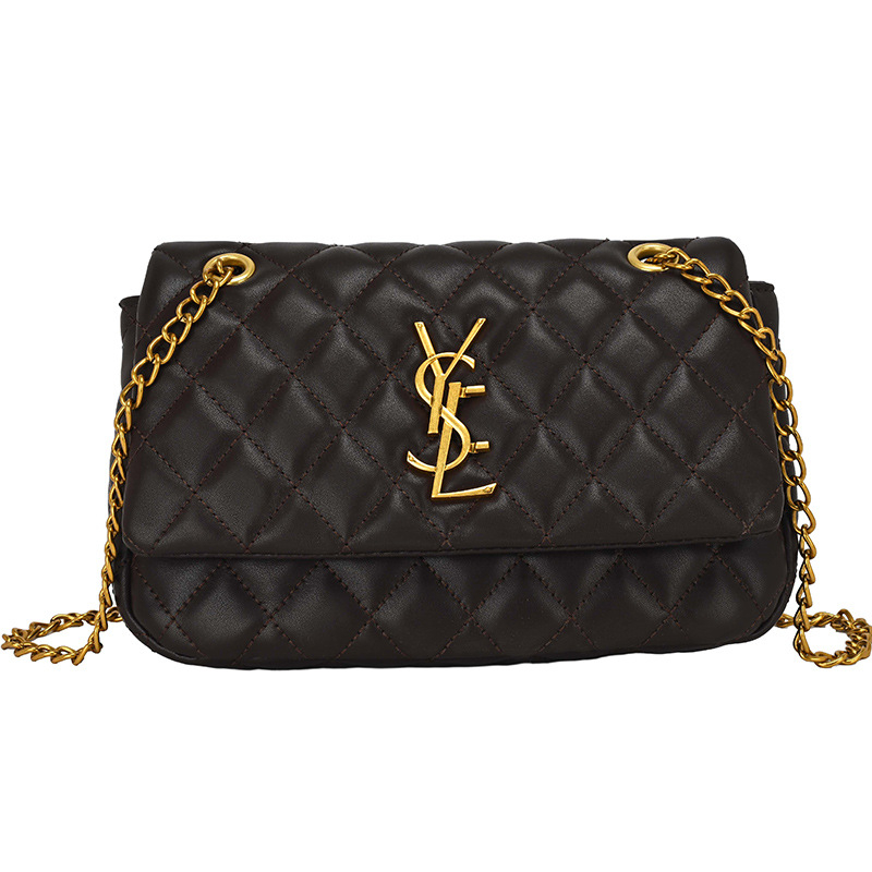 Ženska crossbody torba s dijamantnim šivanjem i lančanim remenom, luksuzan i svestran dizajn
