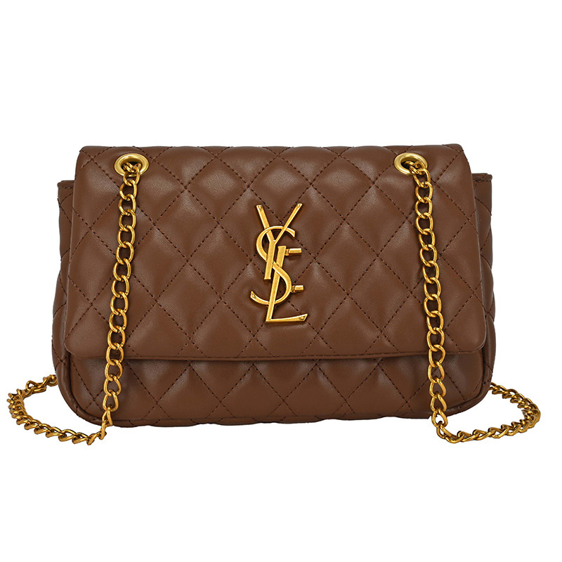 Ženska crossbody torba s dijamantnim šivanjem i lančanim remenom, luksuzan i svestran dizajn
