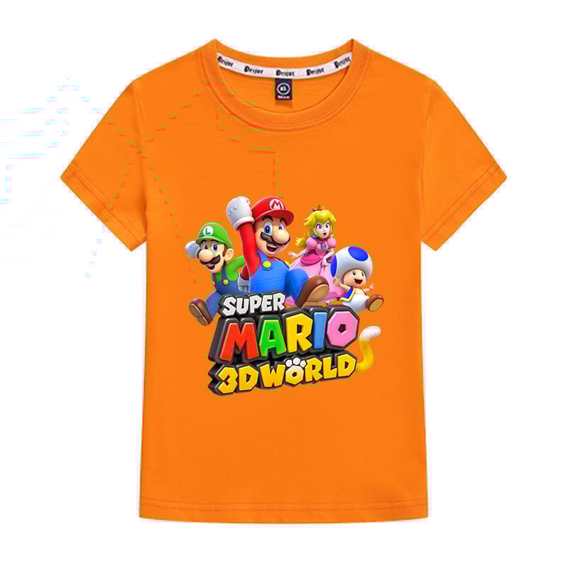 Gyerekeknek való póló 95% pamutból, kerek nyak, rövid ujjú, rajzfilm mintával