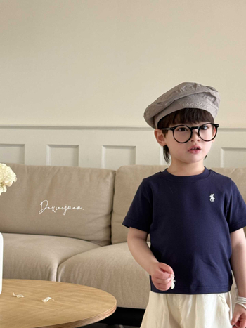 Gyerekeknek szóló felső, koreai stílusú, uniszex, 3–8 éveseknek, 95% pamut, Biztonsági osztály A