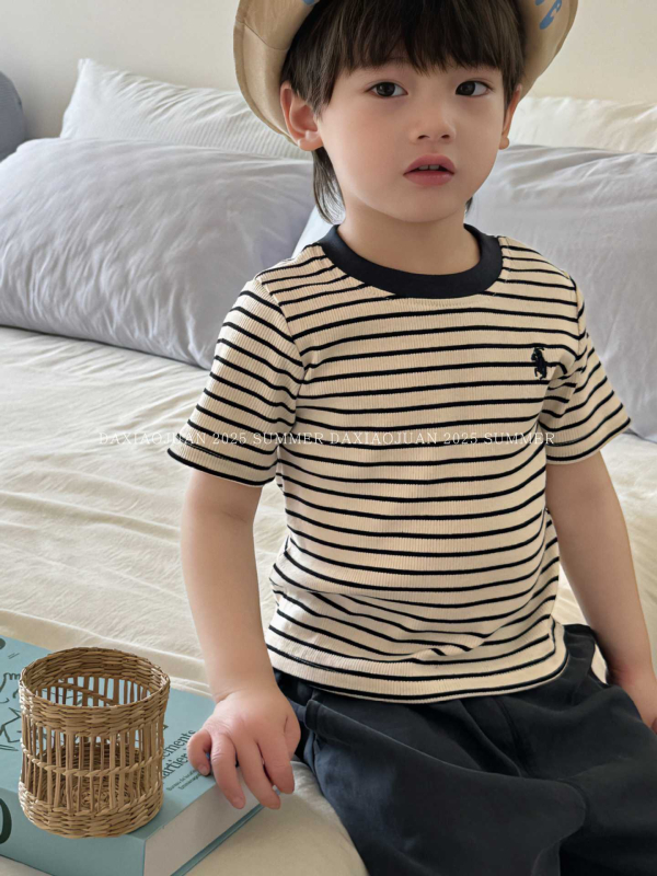 Gyerekeknek szóló felső, koreai stílusú, uniszex, 3–8 éveseknek, 95% pamut, Biztonsági osztály A