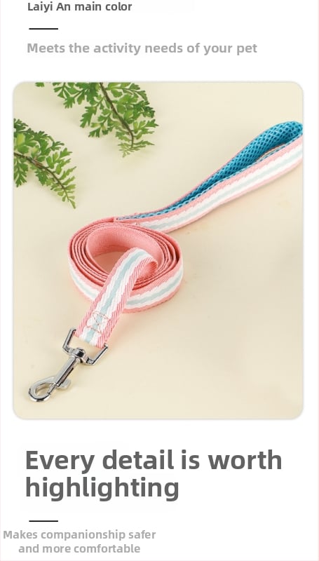 Кучешка гръдна презрамка с отражателна каишка, полиестер, регулируема