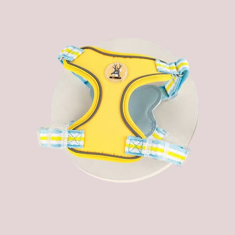 Кучешка гръдна презрамка с отражателна каишка, полиестер, регулируема