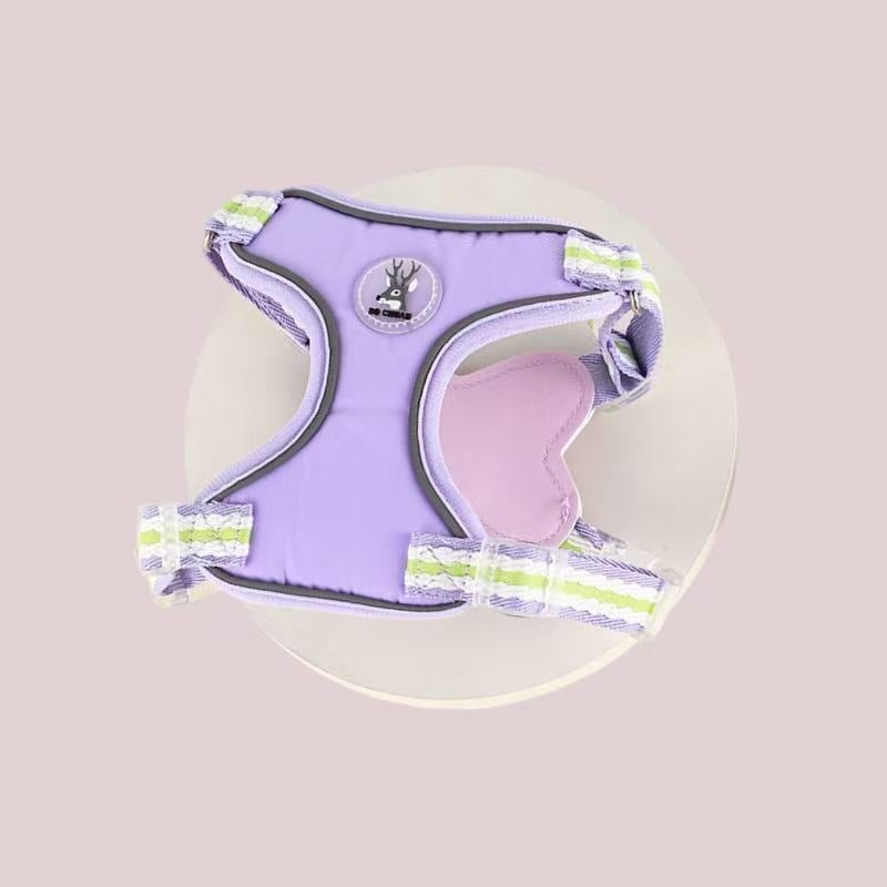 Кучешка гръдна презрамка с отражателна каишка, полиестер, регулируема