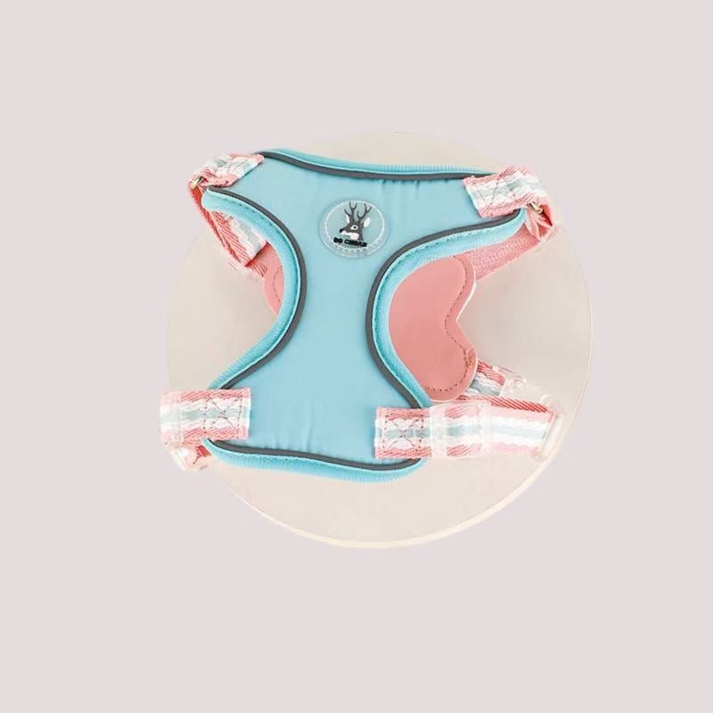 Кучешка гръдна презрамка с отражателна каишка, полиестер, регулируема