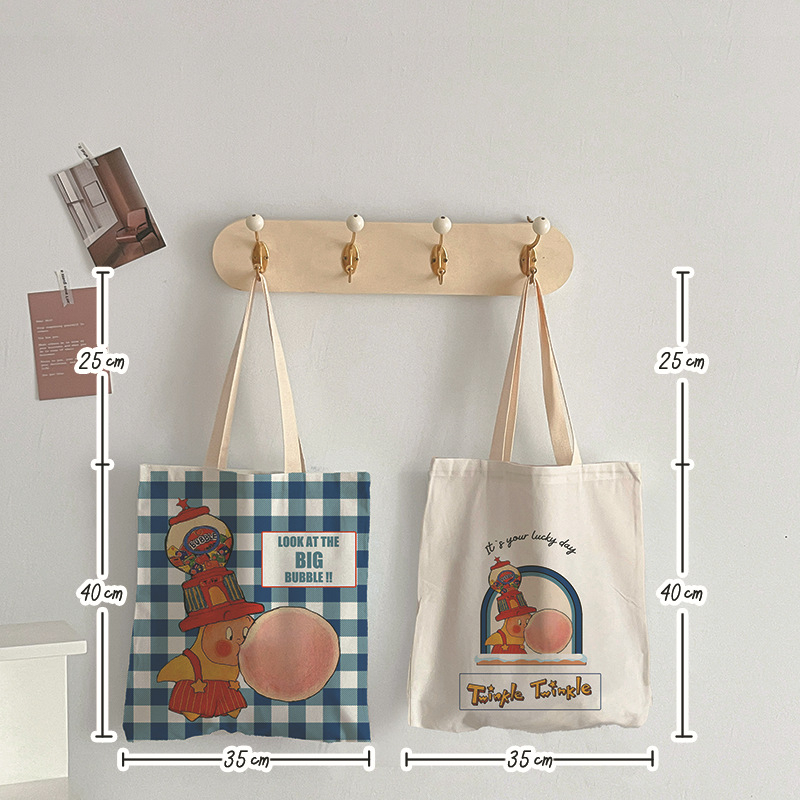 Τσάντα ώμου από καμβά με θήκες για κινητό και φορητό, κάθετης τετράγωνης μορφής, φοιτητικό πανεπιστήμιο στυλ, διπλοί ιμάντες