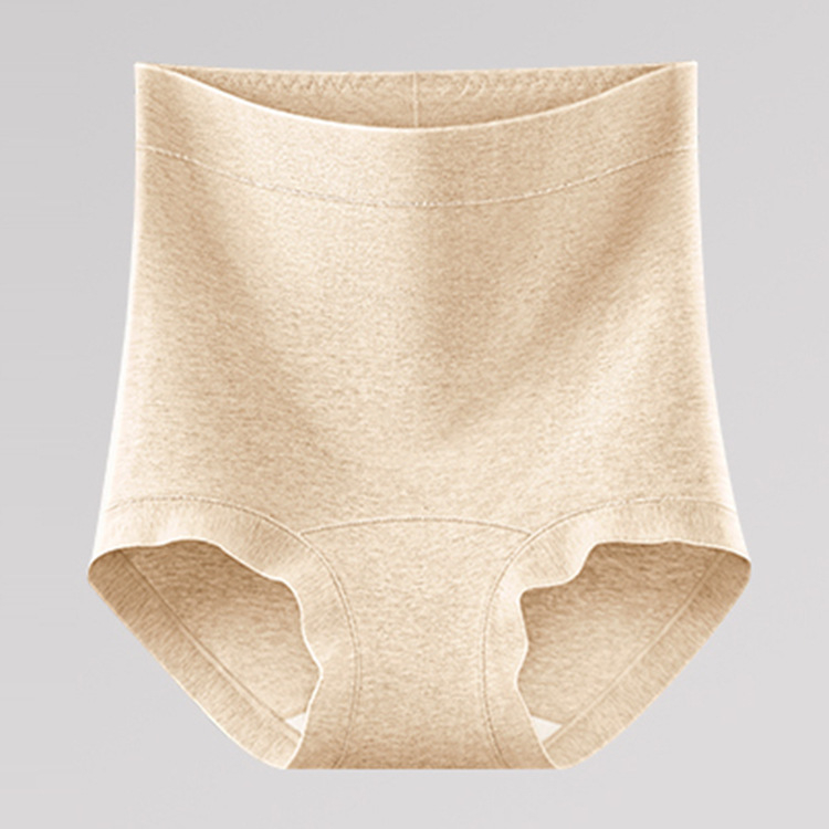 Chiloți de maternitate cu talie înaltă pentru recuperare postpartum, bumbac 90–95%, căptușeală din mătase Mulberry (<30%), tricotat cu 40 de fire