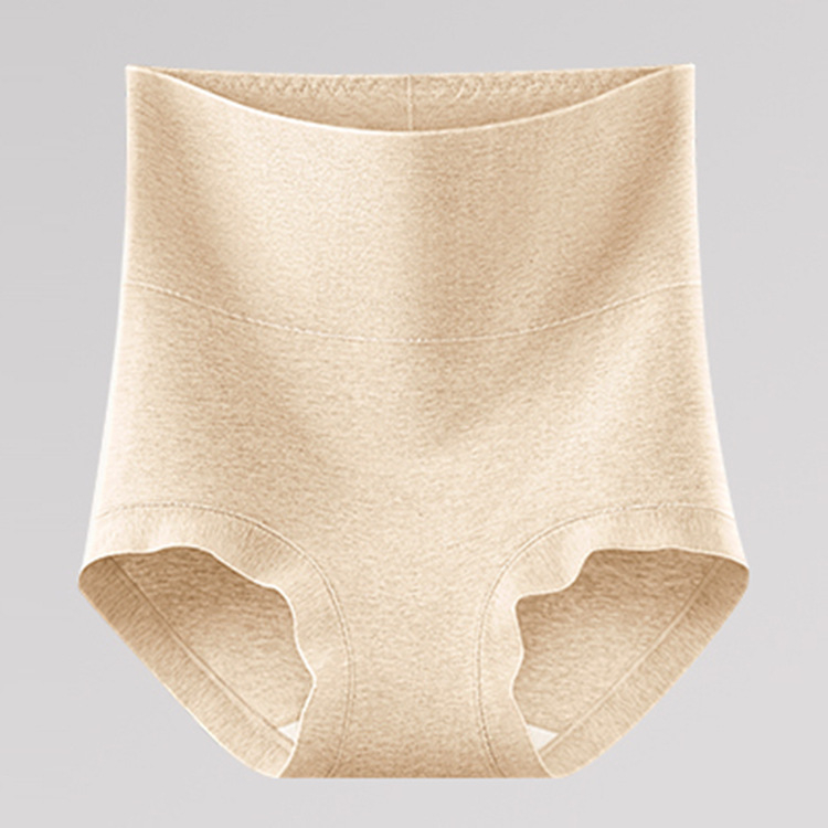 Chiloți de maternitate cu talie înaltă pentru recuperare postpartum, bumbac 90–95%, căptușeală din mătase Mulberry (<30%), tricotat cu 40 de fire