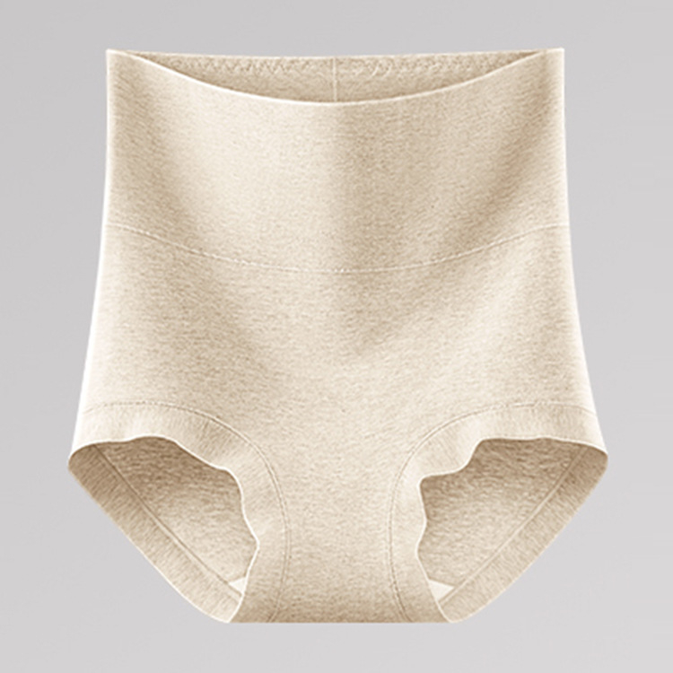 Chiloți de maternitate cu talie înaltă pentru recuperare postpartum, bumbac 90–95%, căptușeală din mătase Mulberry (<30%), tricotat cu 40 de fire