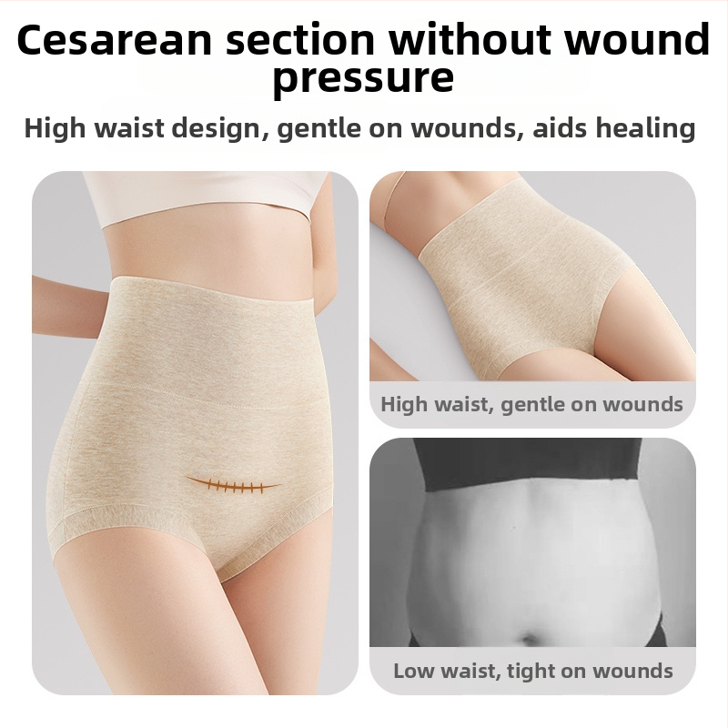 Nohavičky s vysokým pásom pre popôrodnú rekonvalescenciu, bavlna 90–95%, podšívka z hodváb Mulberry (<30%), pletené na 40 vláknami