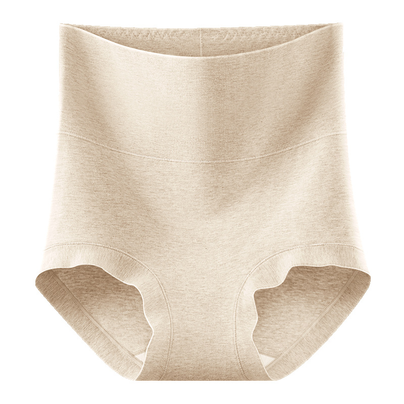 Chiloți de maternitate cu talie înaltă pentru recuperare postpartum, bumbac 90–95%, căptușeală din mătase Mulberry (<30%), tricotat cu 40 de fire