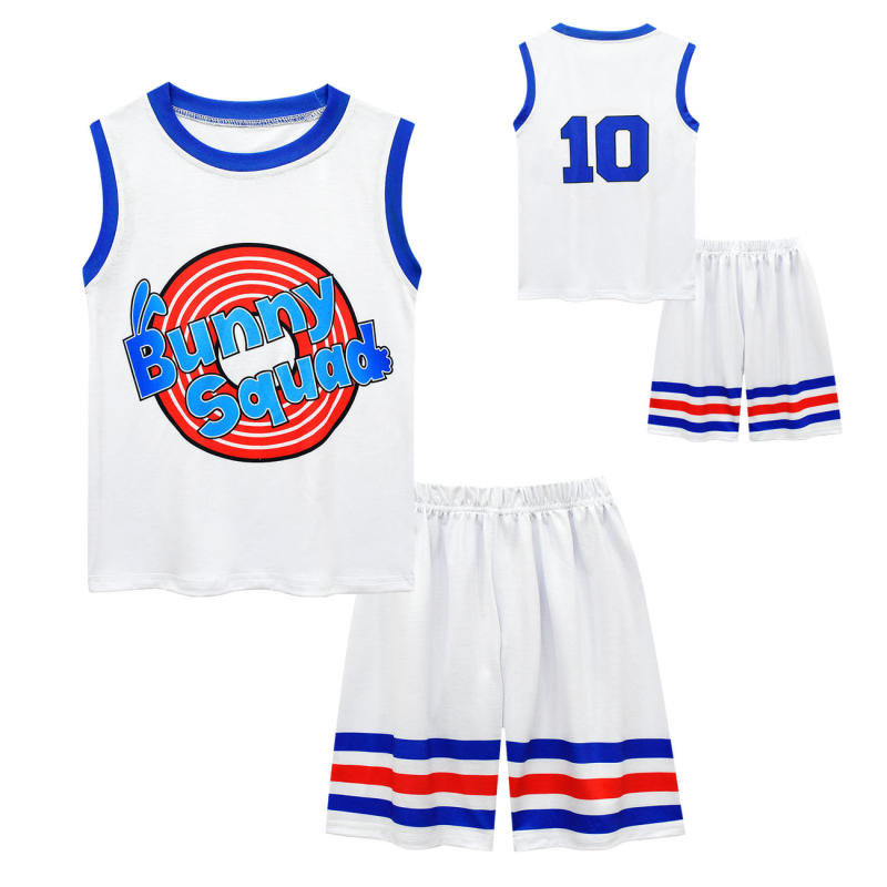 Space Jam 2 Dječji košarkaški komplet – dvodijelni, pamuk, ljetni, kratke rukave, za djecu 3–8 godina