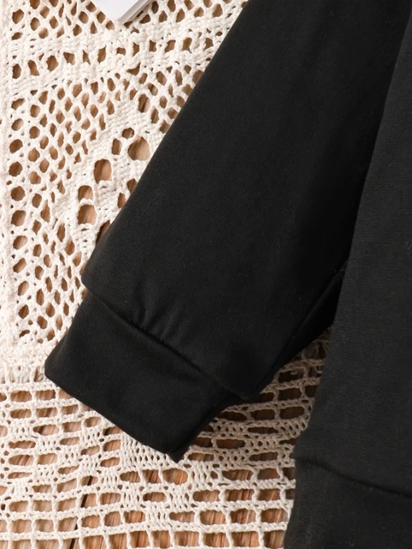 Dječji dvodijelni set u korejskom stilu: hlače i gornji dio, Milk Silk tkanina, poliester 95% / elastan 5%, proljeće, dob 1–3 godine