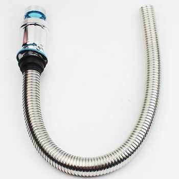 Rozsdamentes acél mosdólefolyócső, S-alakú, kettős rétegű, szagtalan