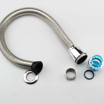 Rozsdamentes acél mosdólefolyócső, S-alakú, kettős rétegű, szagtalan