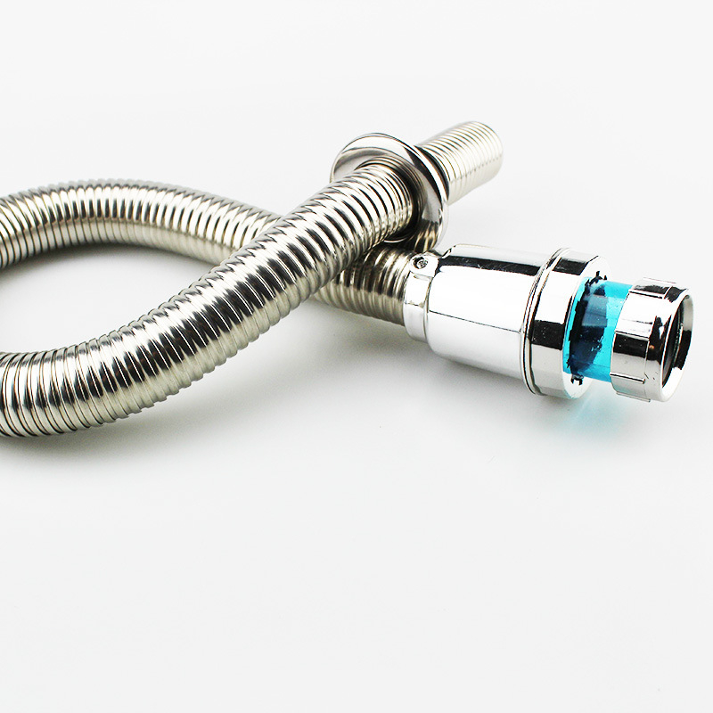 Rozsdamentes acél mosdólefolyócső, S-alakú, kettős rétegű, szagtalan