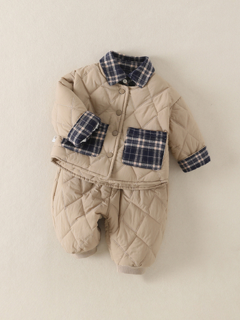 Két részes téli gyerekruha szett, Silver Fox fleece, 100% poliészter, hosszú ujjú felső és hosszú nadrág, 0–1 éveseknek