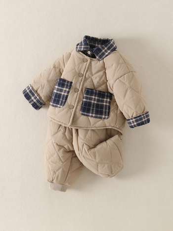 Két részes téli gyerekruha szett, Silver Fox fleece, 100% poliészter, hosszú ujjú felső és hosszú nadrág, 0–1 éveseknek