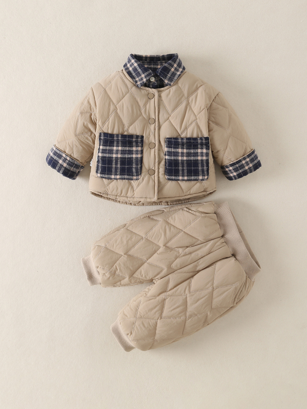 Két részes téli gyerekruha szett, Silver Fox fleece, 100% poliészter, hosszú ujjú felső és hosszú nadrág, 0–1 éveseknek