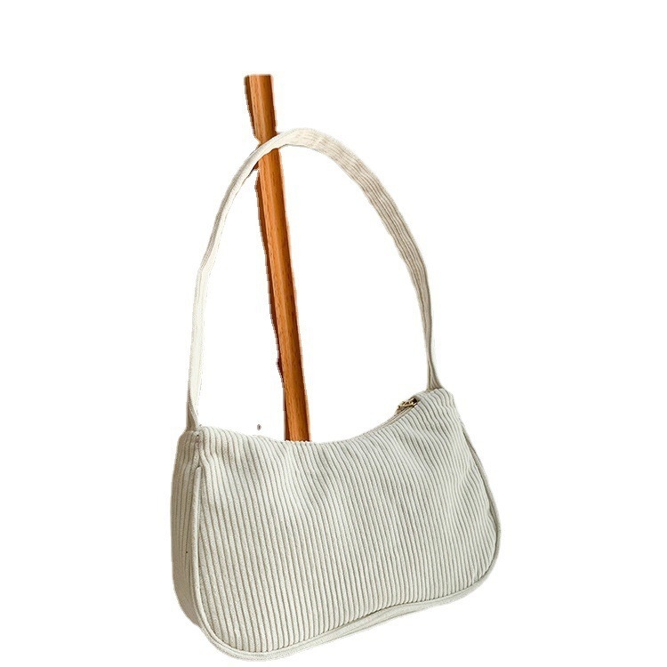 Corduroy anyagú keresztpántos táska, horizontális négyzet alakú, cipzáras nyitás, belső telefonzseb, poliészter bélés, utcai stílus