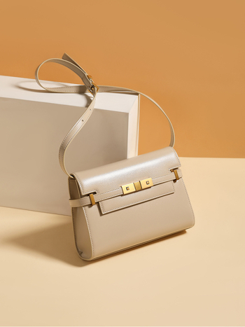 Kožna Kelly torba s uzorkom krokodila, Manhattan, s poklopcem, vodoravni kvadratni oblik, zaključavanje, podstava od sintetičke kože