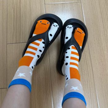 Ženske flip-flop čarape, pamuk, protuklizne, upijaju znoj, prugaste, s podijeljenim prstima