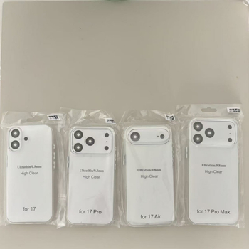 Shell TPU ultra vékony tok iPhone 17/16 Pro Max/15 Pro – Átlátszó védőtok hőelvezetési nyílásokkal (injektáló formázás)