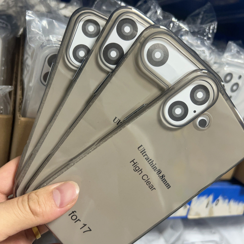 Shell TPU ultra vékony tok iPhone 17/16 Pro Max/15 Pro – Átlátszó védőtok hőelvezetési nyílásokkal (injektáló formázás)