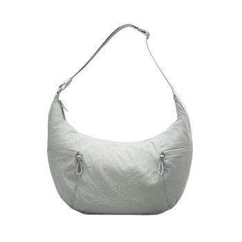 Dumpling-stílusú oldaltáska nylonból, cipzár, 13L kapacitás, poliészter bélés