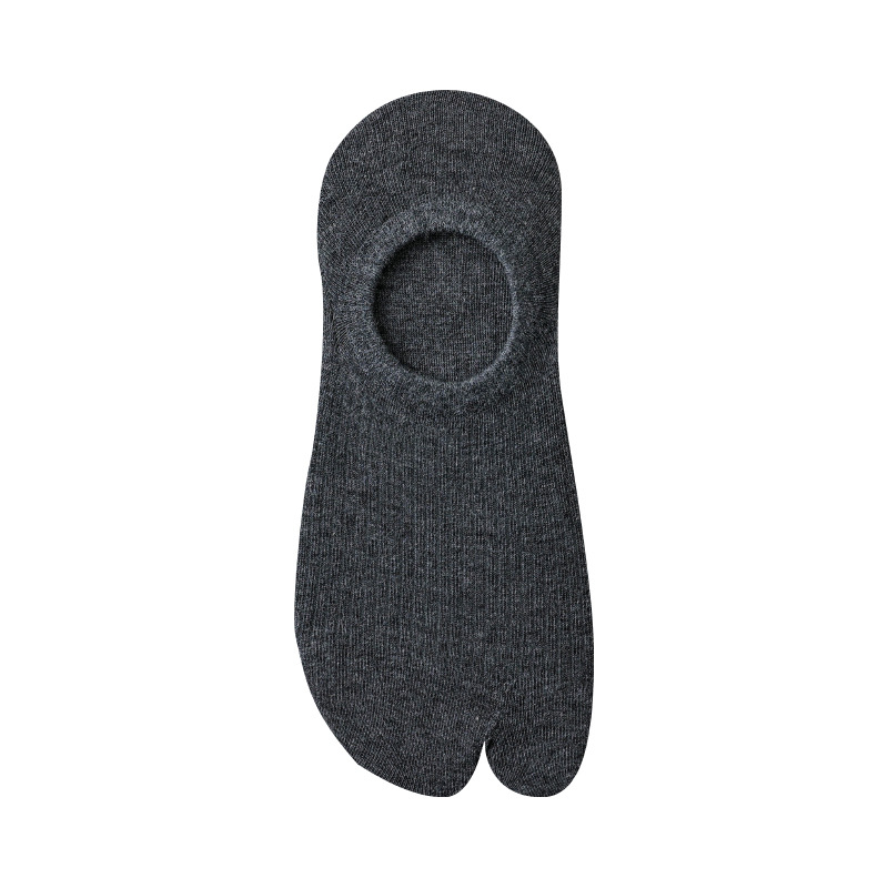 Női nyári kétujjas zokni, láthatatlan elválasztás a lábujjak között, pamut, antibakteriális és nedvszívó, egyszálas kötés