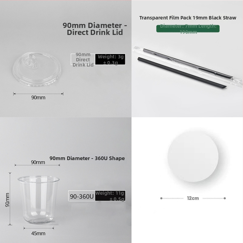 Pahar PET de unică folosință cu capac plat, formă ovală, capacitate 301–400 ml, imprimare personalizabilă