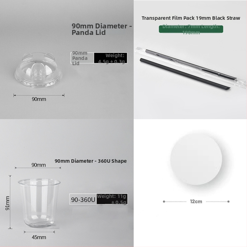 Pahar PET de unică folosință cu capac plat, formă ovală, capacitate 301–400 ml, imprimare personalizabilă