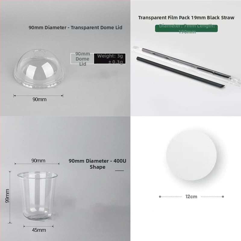 Pahar PET de unică folosință cu capac plat, formă ovală, capacitate 301–400 ml, imprimare personalizabilă