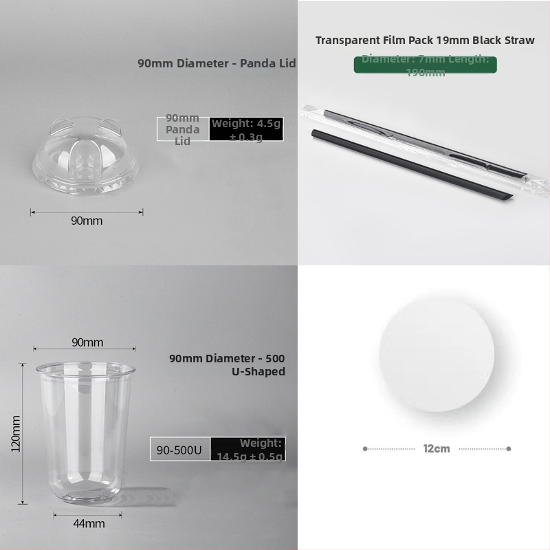 Pahar PET de unică folosință cu capac plat, formă ovală, capacitate 301–400 ml, imprimare personalizabilă