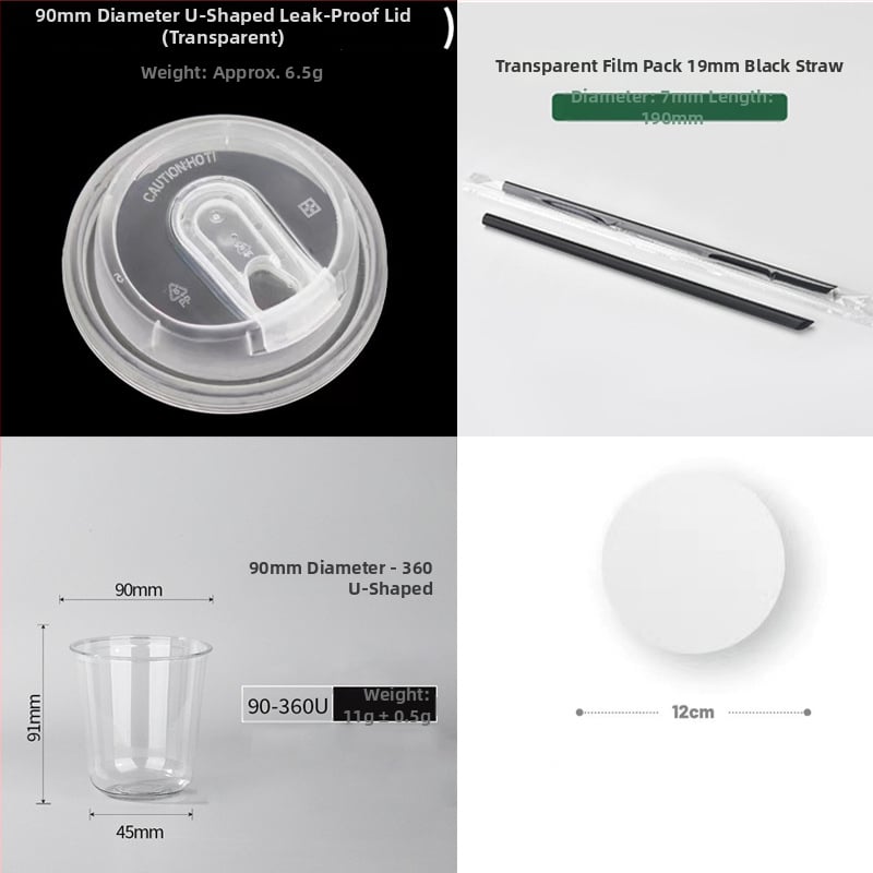 Pahar PET de unică folosință cu capac plat, formă ovală, capacitate 301–400 ml, imprimare personalizabilă