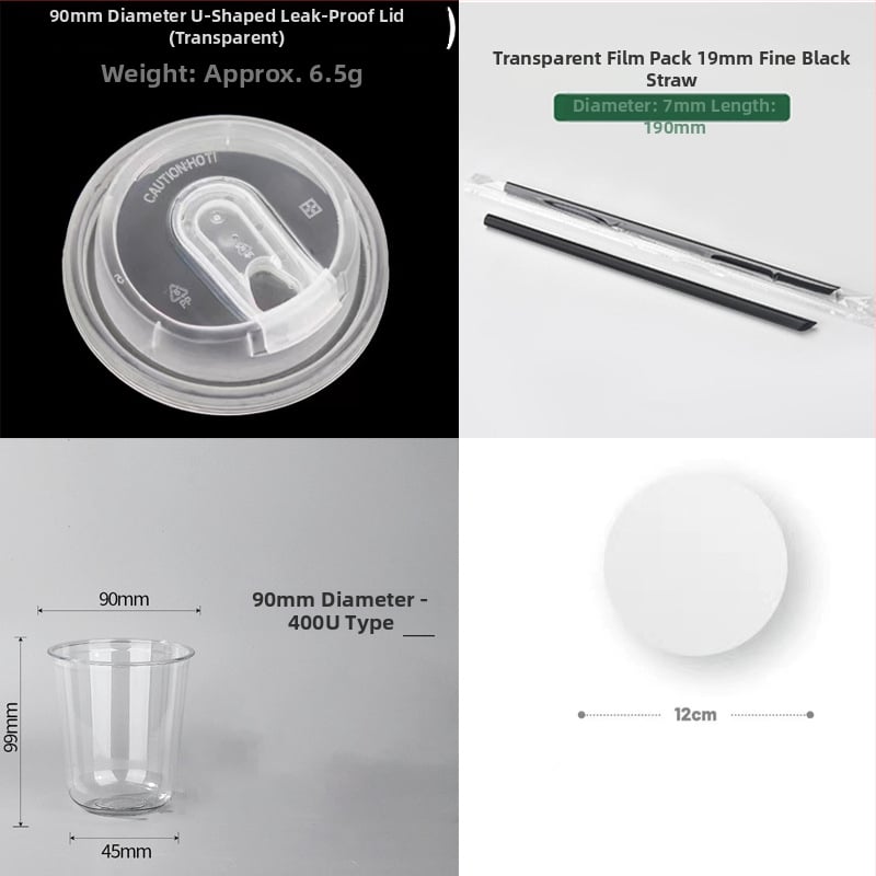 Pahar PET de unică folosință cu capac plat, formă ovală, capacitate 301–400 ml, imprimare personalizabilă