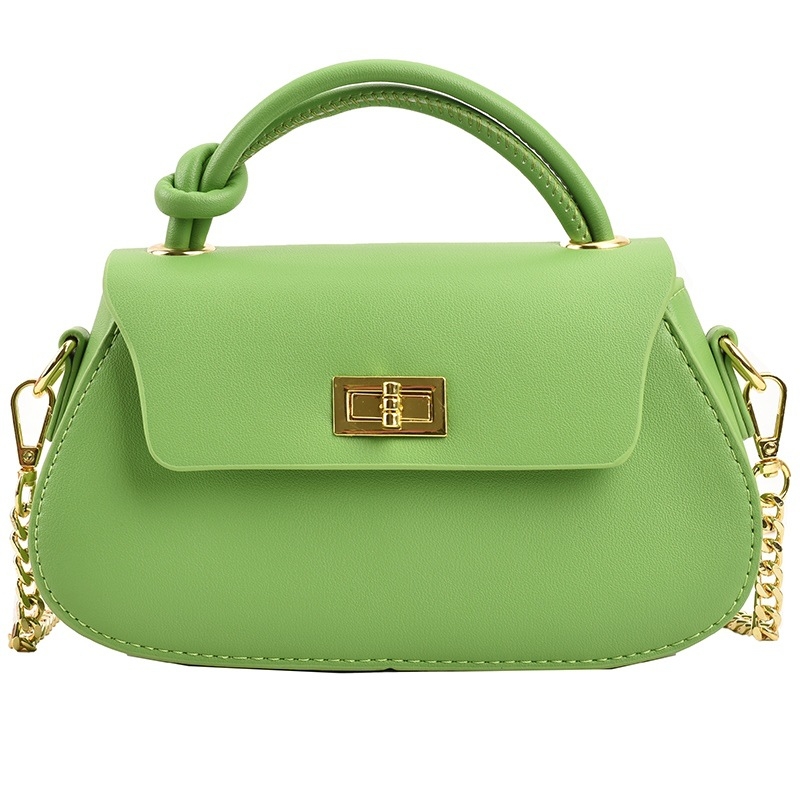 PU crossbody női táska – kis négyzetes forma, horizontális kivitel, kapuzárás, telefontartó zseb