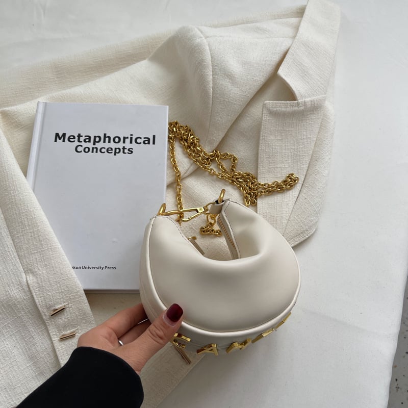 Alkar-táska félhold alakú - PU anyag, cipzár, poliészter bélés, vízszintes négyzetes forma