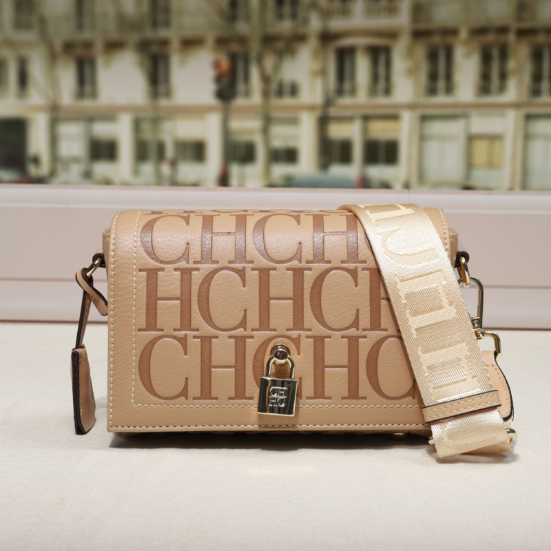 CHHC ženska crossbody torba – horizontalni kvadratni oblik, PU materijal, PU podstava, zatvoren otvor, džep na zip i džep za mobitel, 3D konstrukcija, proljeće 2025