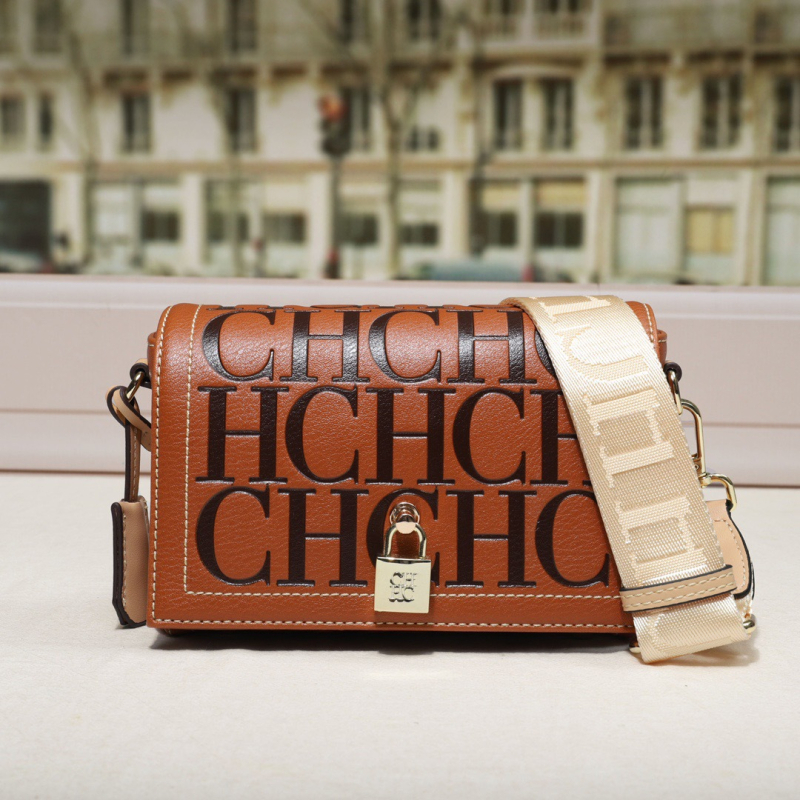CHHC ženska crossbody torba – horizontalni kvadratni oblik, PU materijal, PU podstava, zatvoren otvor, džep na zip i džep za mobitel, 3D konstrukcija, proljeće 2025