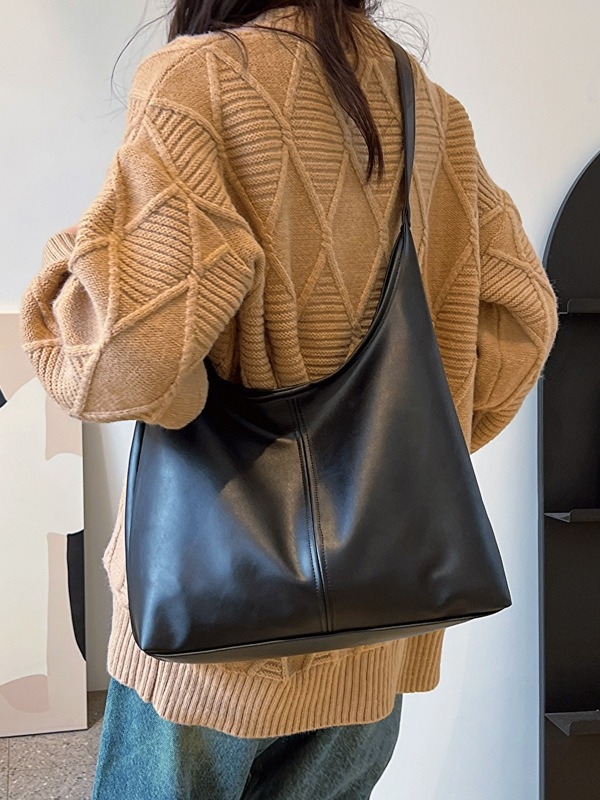 Τσάντα tote σε στυλ Cross-Border Trend, PU δέρμα, σχήμα κουβά, μαγνητικό κλείσιμο, με εσωτερικά διαμερίσματα