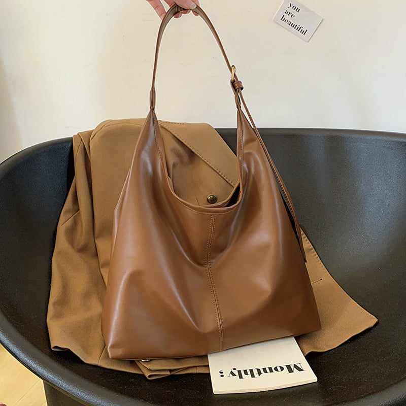 Τσάντα tote σε στυλ Cross-Border Trend, PU δέρμα, σχήμα κουβά, μαγνητικό κλείσιμο, με εσωτερικά διαμερίσματα