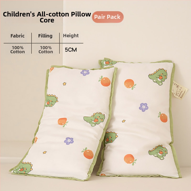Βρεφικό μαξιλάρι από 100% βαμβάκι, ορθογώνιο σχήμα, γέμισμα 95% βαμβάκι (5% άλλες ίνες), κάλυμμα από καθαρό βαμβάκι, για παιδιά έως 6 ετών, ζεύγος