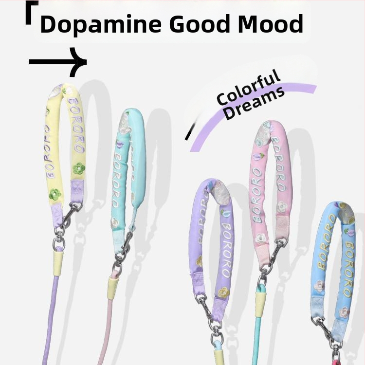 Кучешка каишка за разходка с експлозивно-устойчиво P-лента, полиестер, марка Bororo/baolele – въже за дресировка