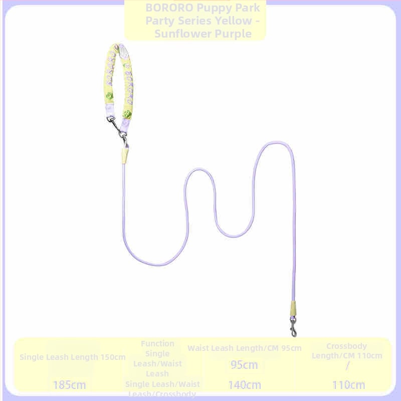 Кучешка каишка за разходка с експлозивно-устойчиво P-лента, полиестер, марка Bororo/baolele – въже за дресировка