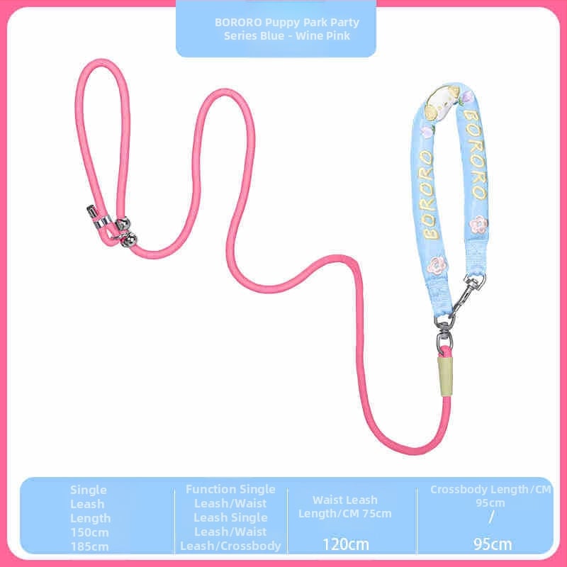 Кучешка каишка за разходка с експлозивно-устойчиво P-лента, полиестер, марка Bororo/baolele – въже за дресировка